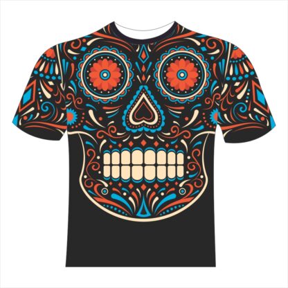 Calavera floral camiseta