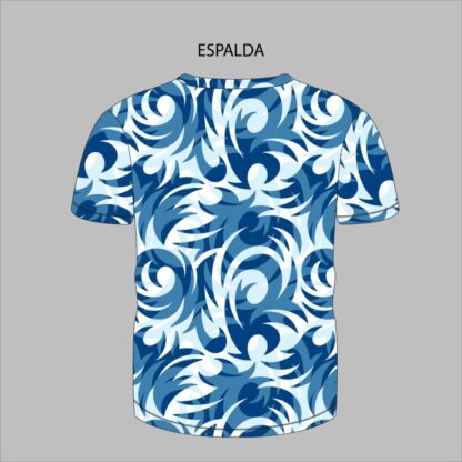 diseño de tribales azules para camiseta