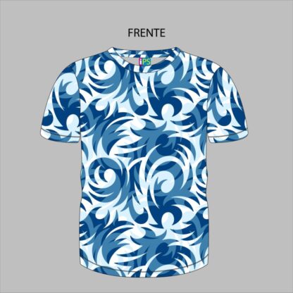 diseño de tribales azules para camiseta