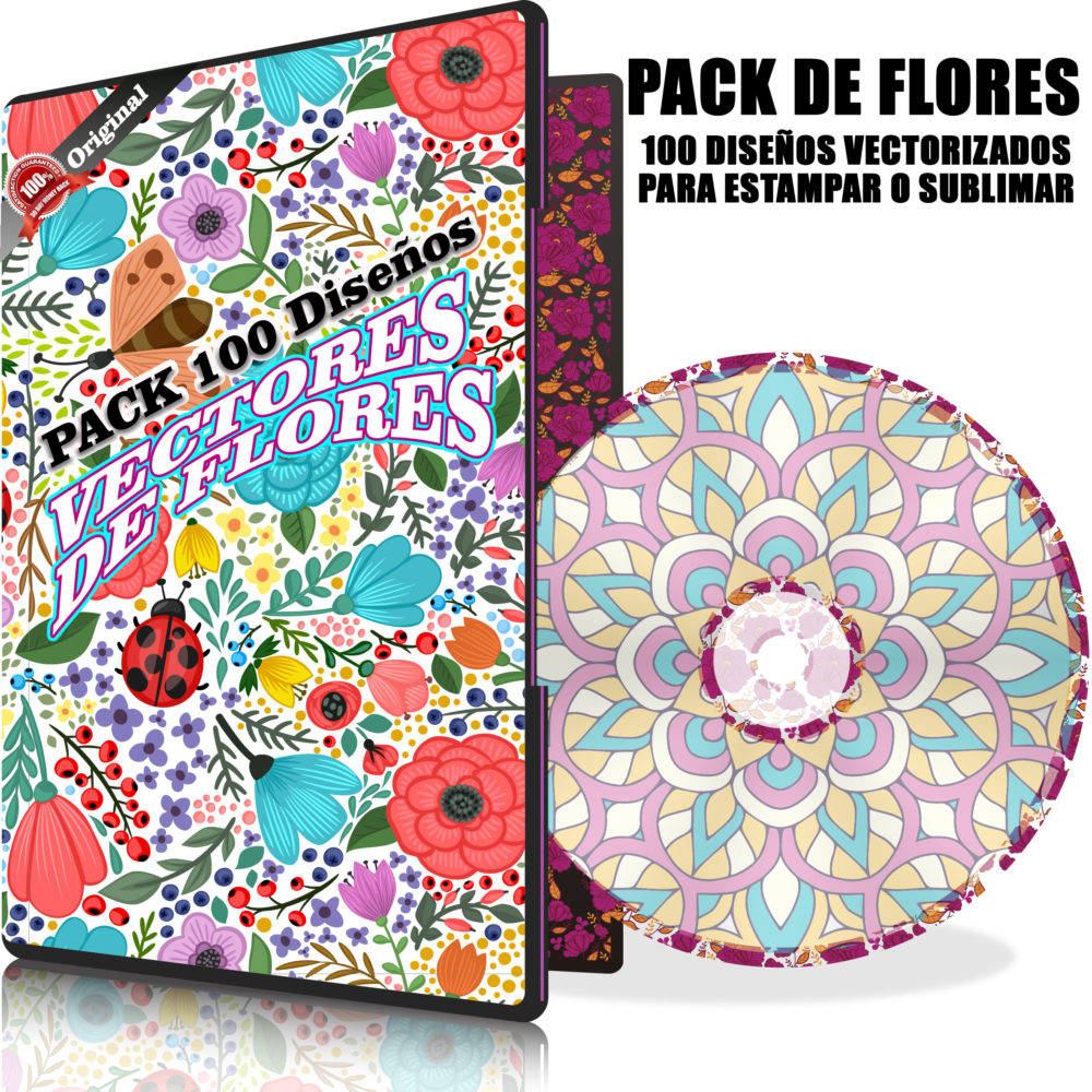 PACK DE 69 VECTORES DE FLORES